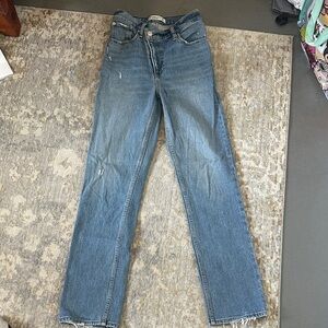 Abercrombie & Fitch Light Blue Straight Leg Jeans